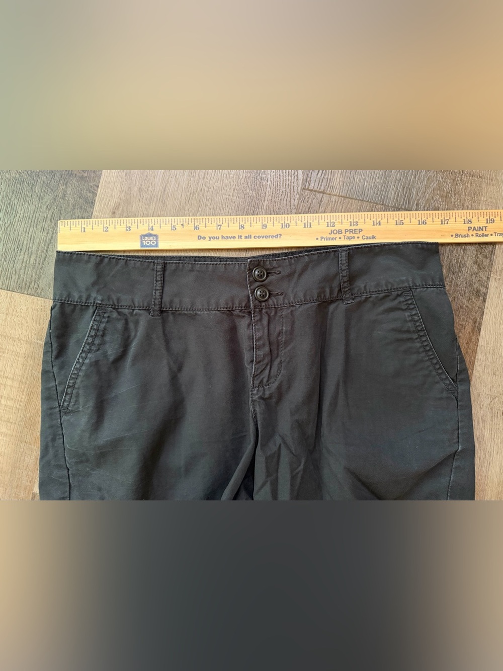 Lucky Brand by Gene Montesano Vintage Black Casual Cotton Shorts Size 8 Y2K - Picture 10 of 14